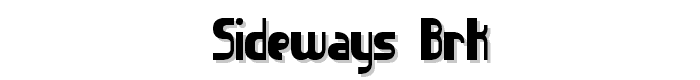 Sideways BRK font